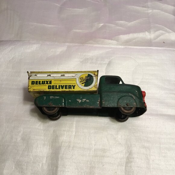 Vintage 1950s Marx Deluxe Delivery toy dump truck - Picture 10 of 15